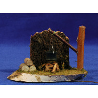 Fogata (3-4,5V)  7x12 cm madera