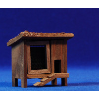 Gallinero puerta y escalera 6 cm corcho y plástico