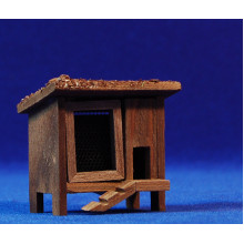 Gallinero puerta y escalera 6 cm corcho y plástico Gallinero puerta y escalera 6 cm corcho y plástico