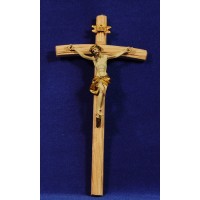 Jesús en la cruz 9 cm resina y madera
