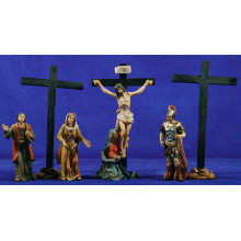 Crucificción 9 cm resina