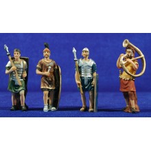 Grupo 4 soldados romanos 9 cm resina