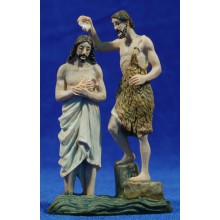 Jesús y San Juan Bautista 9 cm resina