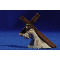 Jesús con la cruz 5 cm resina