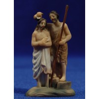 Jesús y San Juan Bautista 5 cm resina