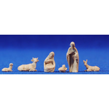 Nacimiento y estrella sin pintar 2,2 cm plástico