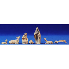 Nacimiento y estrella sin pintar 4,5 cm plástico