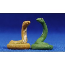pareja serpientes 10 cm resina