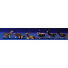 Grupo cabras 8 cm resina
