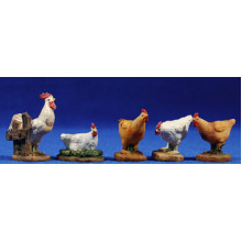Grupo gallinas 10 cm resina Grupo gallinas 10 cm resina