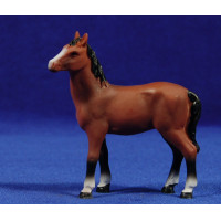 Caballo marrón 8 cm resina