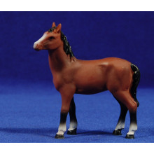 Caballo marrón 8 cm resina