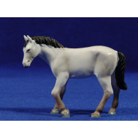 Caballo blanco 8 cm resina