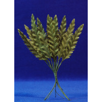 12 hojas palmera claro 9 cm plástico