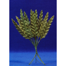 12 hojas palmera claro 9 cm plástico