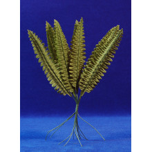 12 hojas palmera claro 11 cm plástico