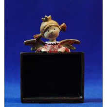 Pizarra con angel 11 cm resina