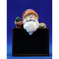 Pizarra con Papa Noel 11 cm resina