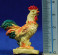 Gallo amarillo 10 cm resina