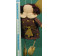 Ángel marrón con abeto 18 cm esparto Baden