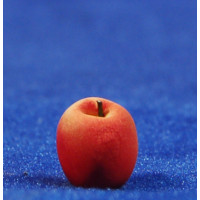 Manzana roja 1 cm resina