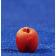 Manzana roja 1 cm resina