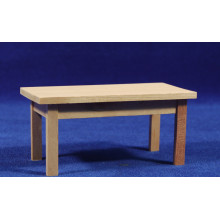 Mesa sola marrón 13x6,5x6 cm madera