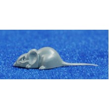 Ratón con cola 2,8 cm plástico