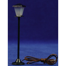 Farola de calle luz led blanca 10 cm metal