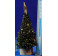 Arbol de navidad iluminado con portapilas 14 cm plastico