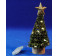 Arbol de navidad iluminado con portapilas 14 cm plastico