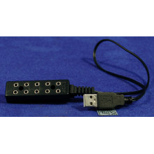 Enchufe múltiple USB 6 cm plástico