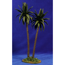 Palmera doble 30 cm resina Artdemirs