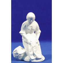 Pastora lavandera sin pintar 16 cm yeso