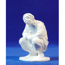 Pastor cagando sin pintar 20 cm yeso