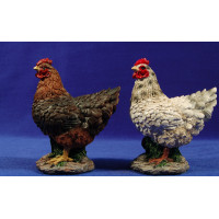 Gallina 60 cm resina