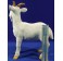 Cabra blanca con cuernos 100 cm resina