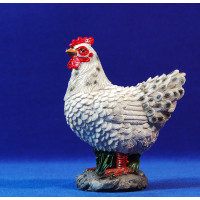Gallina blanca 60 cm resina