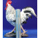 Gallo blanco 80 cm resina