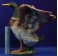 Pato color alas abiertas 160 cm resina
