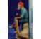 Pastor pescador catalán sentado 13 cm barro pintado Grasso-Pruna