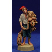 Pastor pescador catalán 13 cm barro pintado Grasso-Pruna