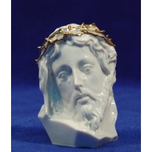 Busto Cristo blanco 7,5 cm marmolina