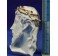 Busto Cristo blanco 7,5 cm marmolina