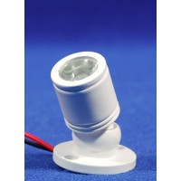 Foco luz azul 4 cm metal